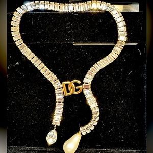 Authentic D&G bijoux magnetic logo necklace